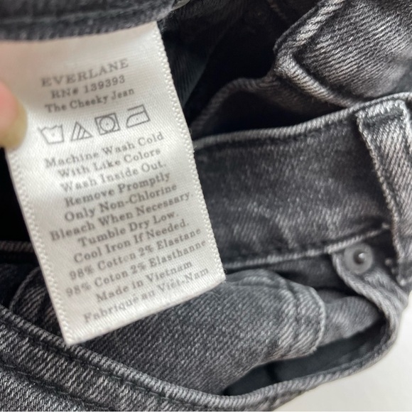 Everlane‎ jean women size 26 Crop gray the cheeky jeans skinny - Picture 11 of 12